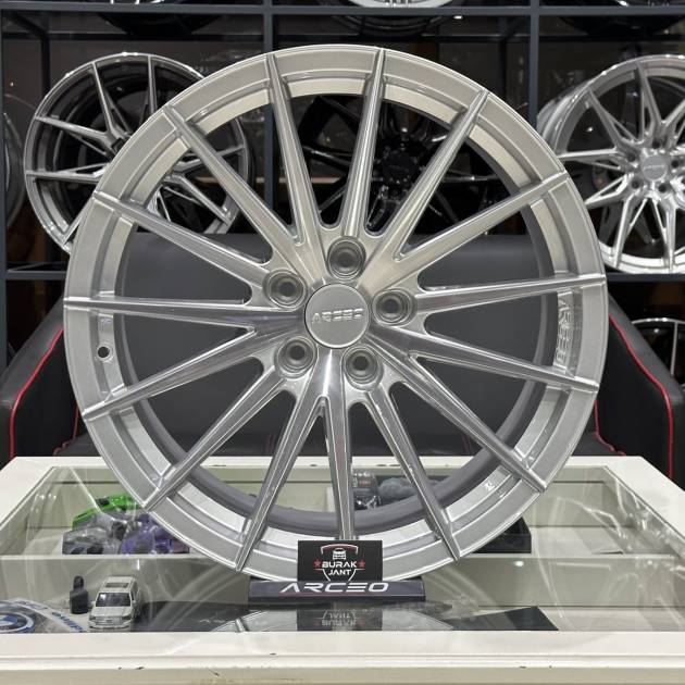 ARCEO LİSBON 19 İNÇ 5X112 SİLVER DİAMOND ÖN/ARKA JANT MODELİ (4ADET) YENİ!