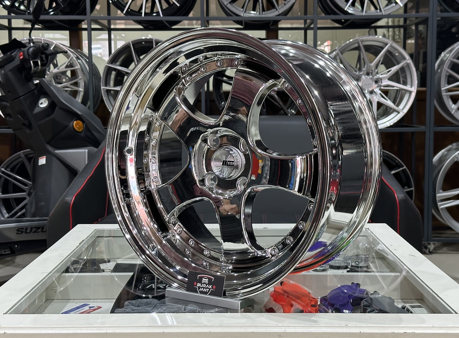 17 İNÇ 4X100 SSR CHROME ÖN ARKA KROM JANT MODELİ (4ADET) - Görsel 3