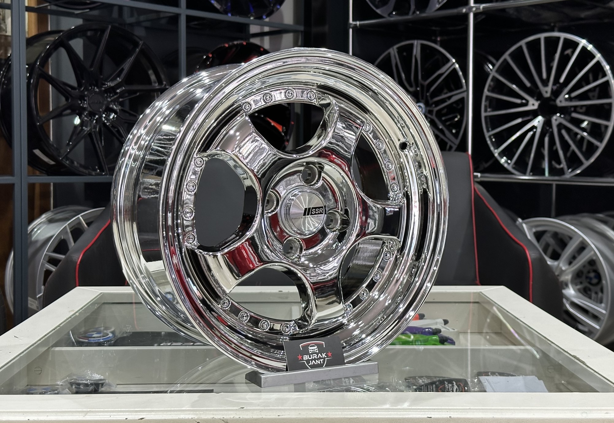 15 İNÇ 4X100 SSR CHROME KROM JANT MODELİ (4ADET) - Görsel 2