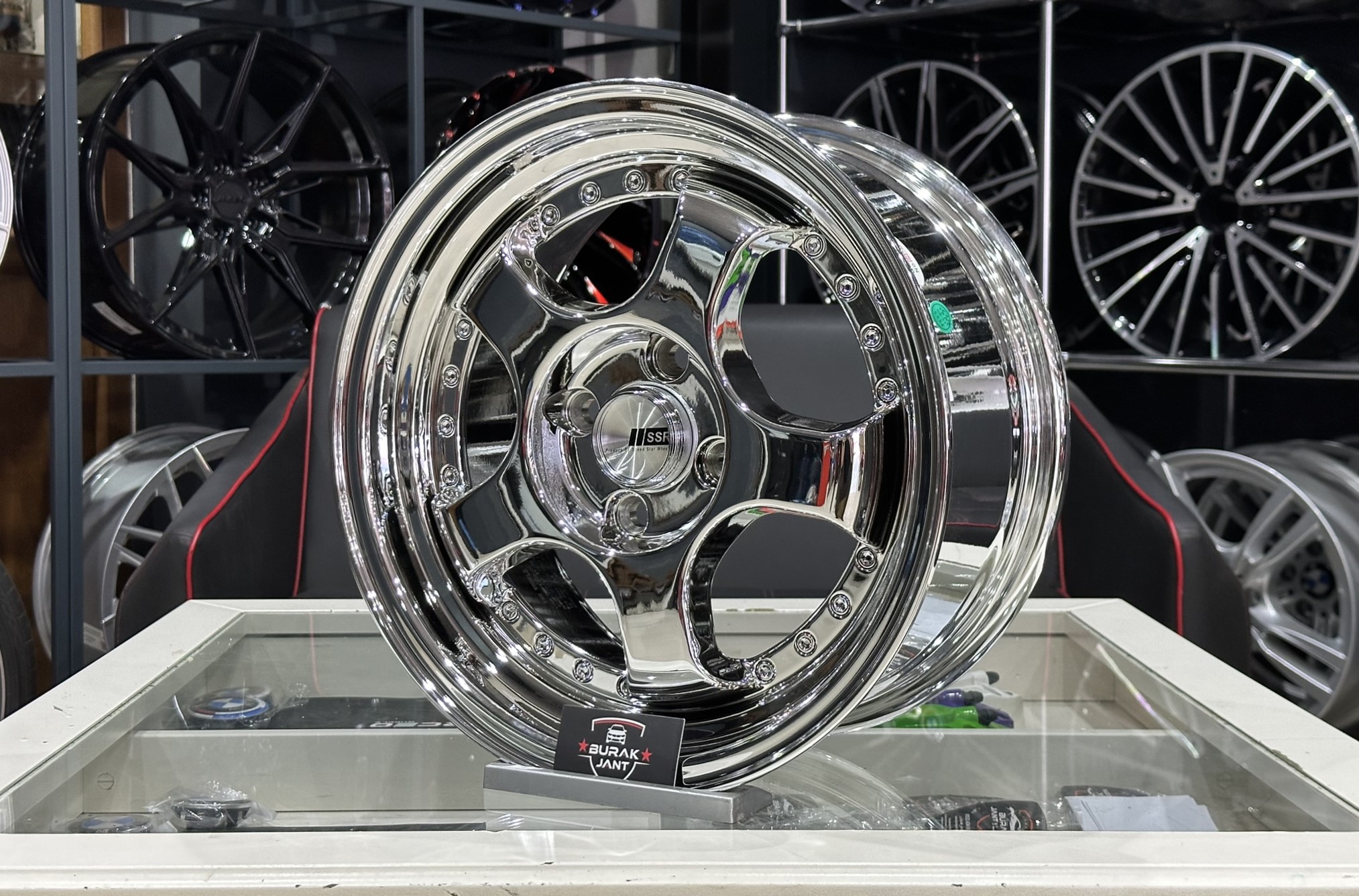 15 İNÇ 4X100 SSR CHROME KROM JANT MODELİ (4ADET) - Görsel 3
