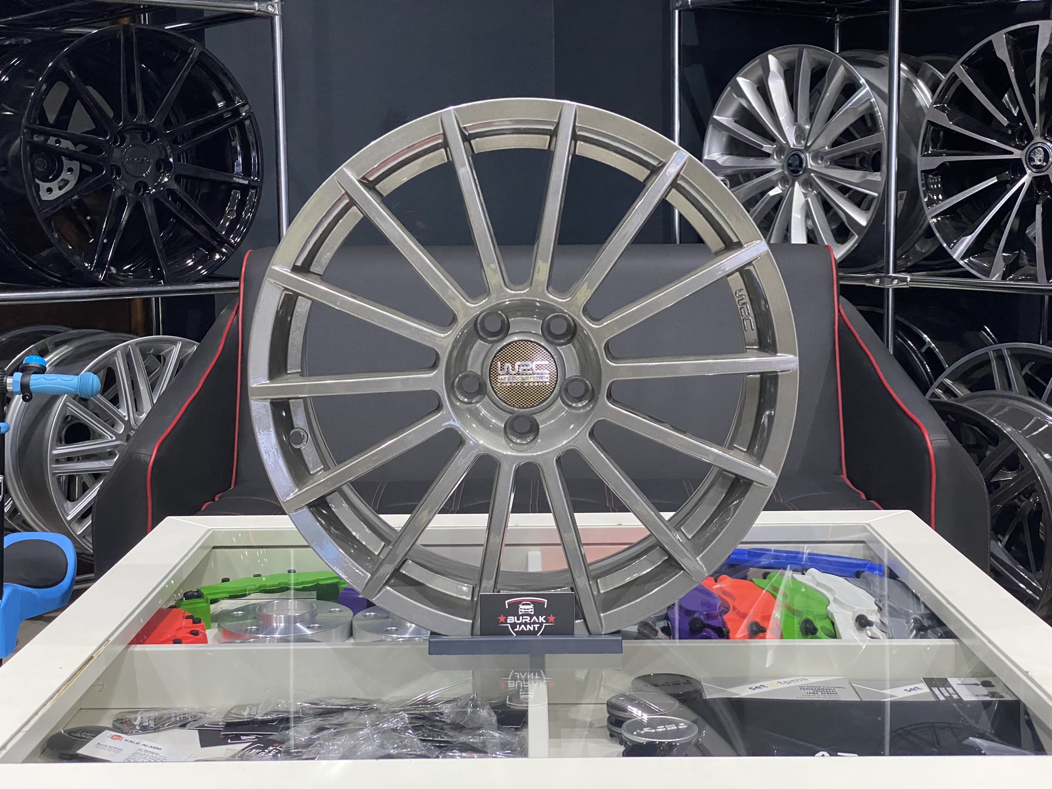17 İNÇ 5X100 WRC GUN METAL GRİ JANT MODELİ (4ADET)