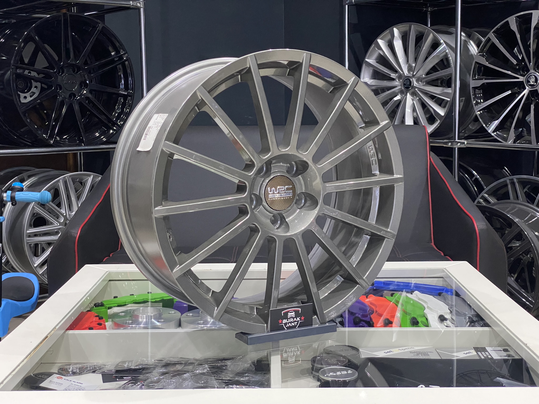 17 İNÇ 5X100 WRC GUN METAL GRİ JANT MODELİ (4ADET) - Görsel 2