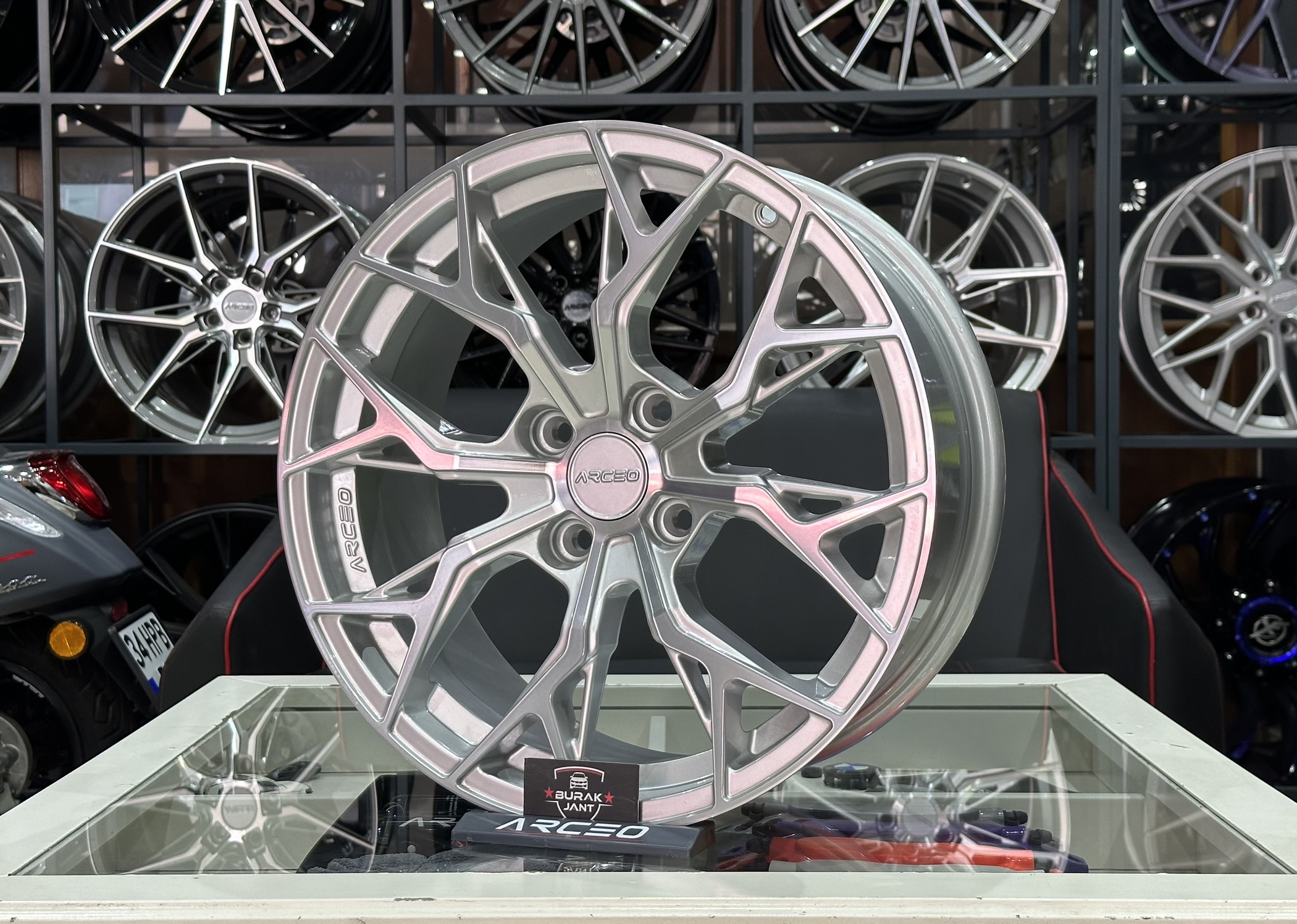 ARCEO ROMA 17 İNÇ 4X100 SİLVER DİAMOND M01 JANT MODELİ (4ADET) - Görsel 3