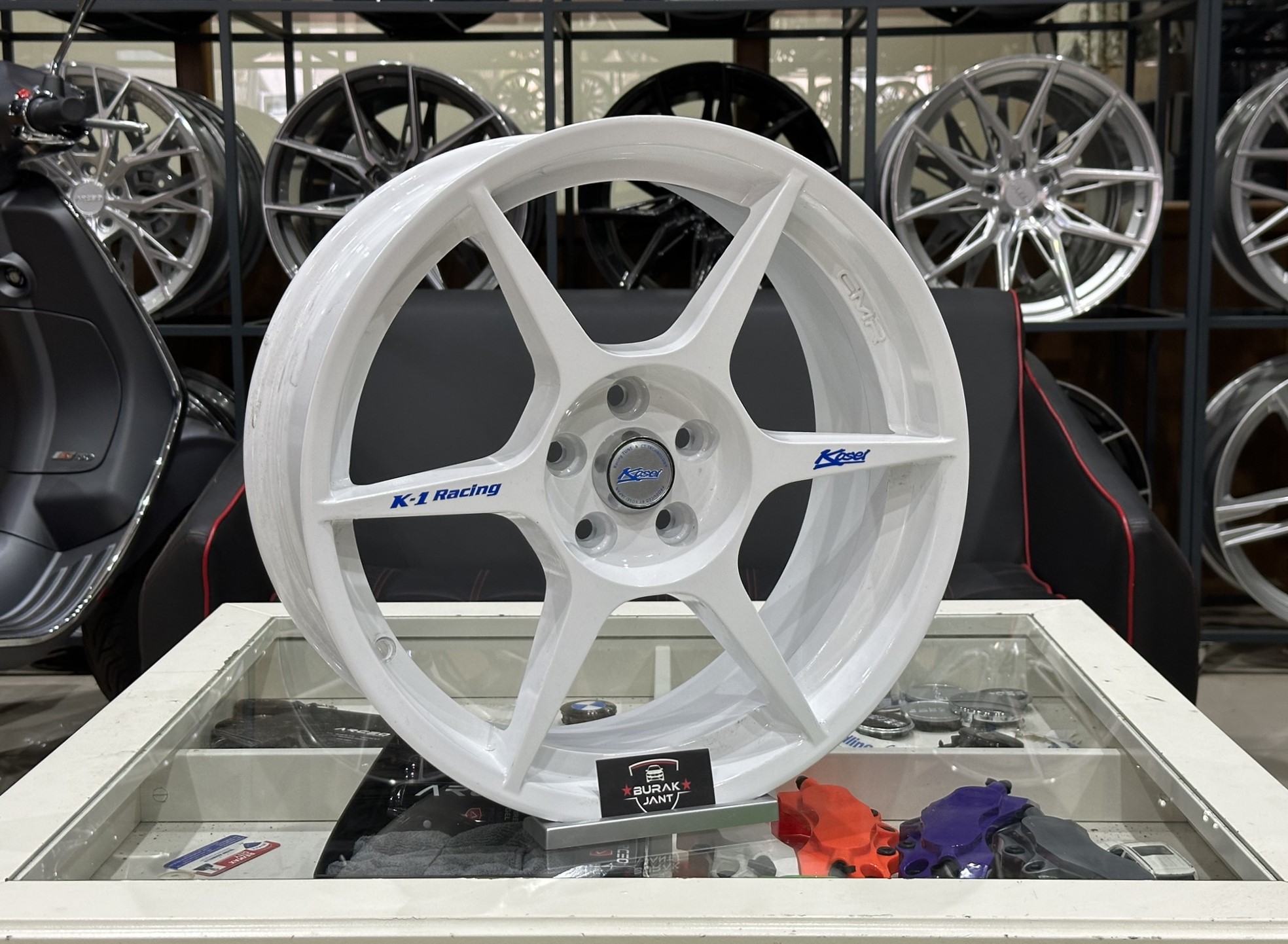 17 İNÇ 5X100 K1 RACİNG KOSEİ SOFT WHİTE JANT MODELİ (4ADET) - Görsel 2