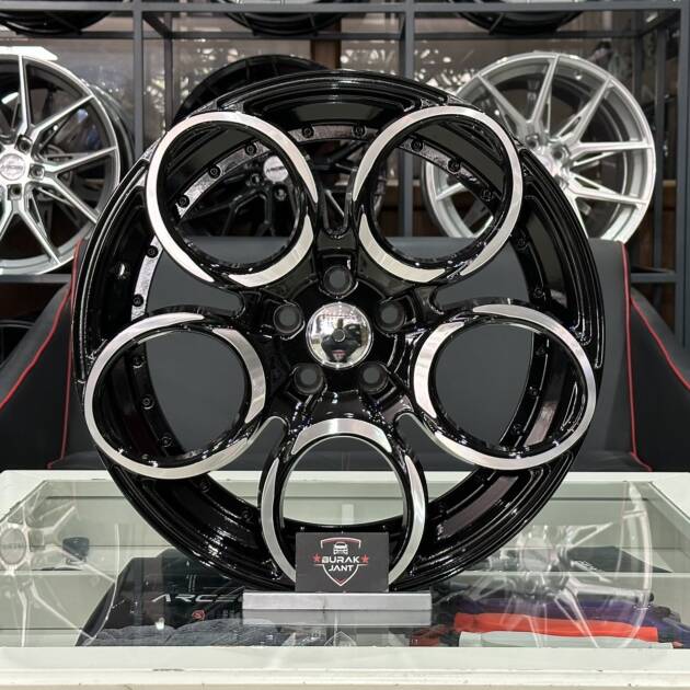 17 İNÇ 5X98 / 5X100 ALFA ROMEO FİAT RAD48 BLACK DİAMOND JANT MODELİ (4ADET)