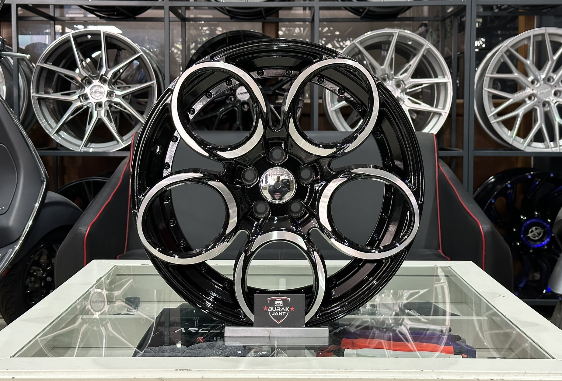 17 İNÇ 5X98 / 5X100 ALFA ROMEO FİAT RAD48 BLACK DİAMOND JANT MODELİ (4ADET)
