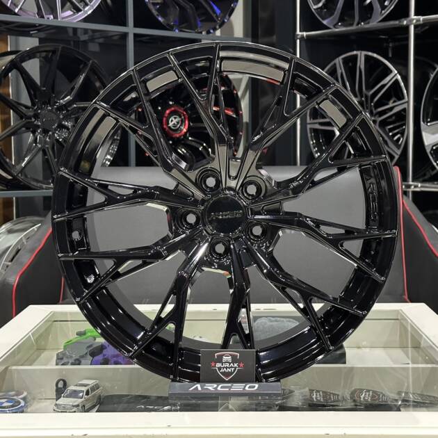 ARCEO ROMA 17 İNÇ 5X100 GLOSSY BLACK JANT MODELİ (4ADET)