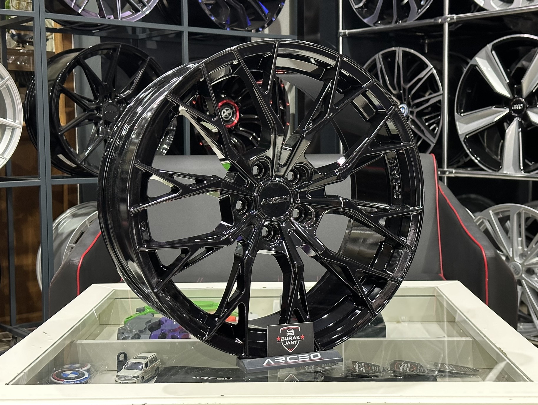 ARCEO ROMA 17 İNÇ 5X100 GLOSSY BLACK JANT MODELİ (4ADET) - Görsel 2