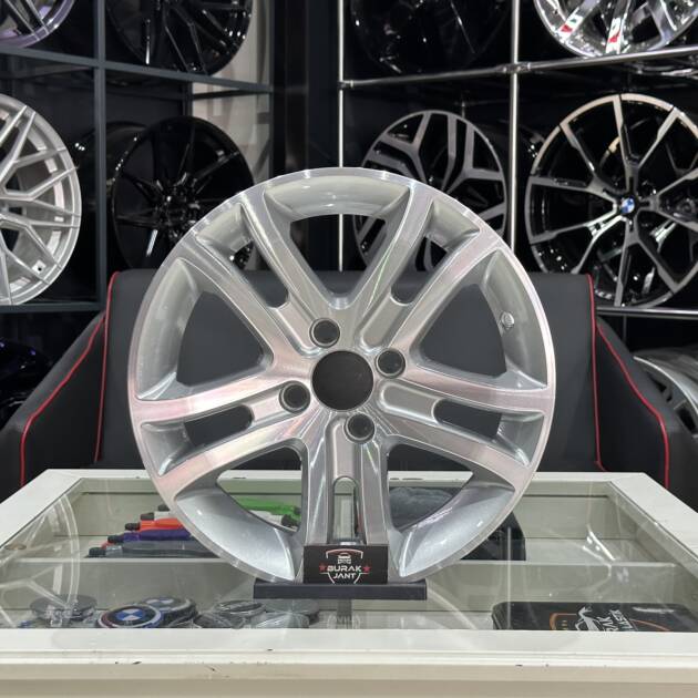 15 İNÇ 4X100 HONDA RENAULT FİAT UYUMLU SİLVER DİAMOND JANT MODELİ (4ADET)