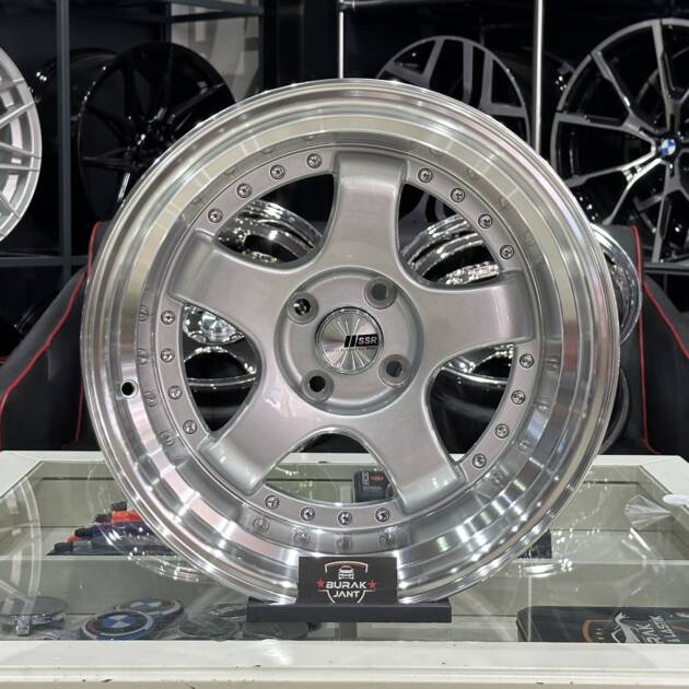 16 İNÇ 4X100 SSR ÖN:9 ARKA:10 SİLVER LİP POLİSH JANT MODELİ (4ADET)