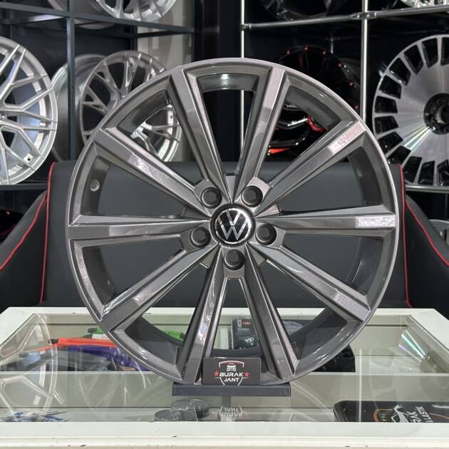 17 İNÇ 5X100 VOLKSWAGEN POLO İBİZA RAPİD SCALA LONDON GUN METAL GRİ JANT MODELİ (4ADET)