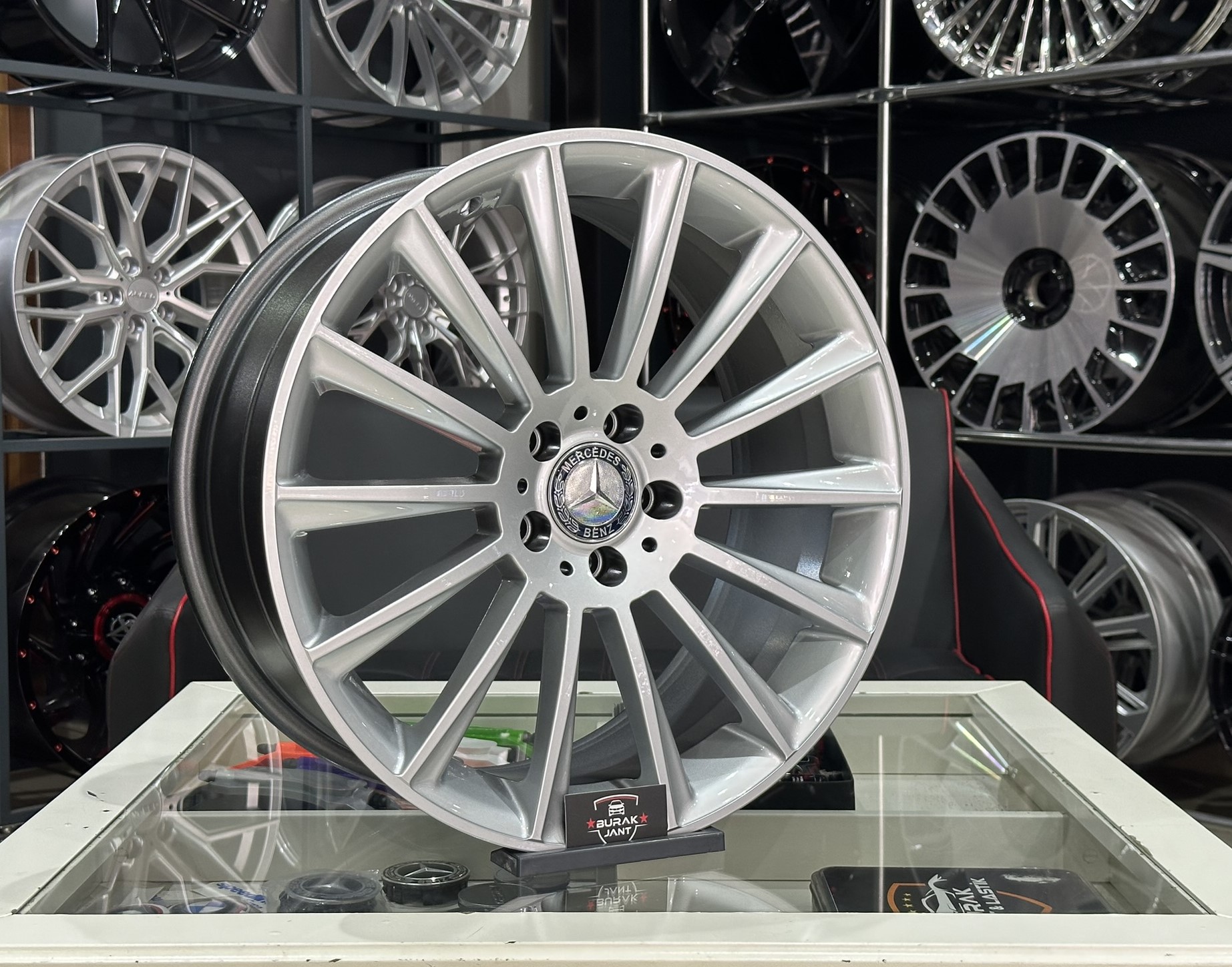 19 İNÇ 5X112 MERCEDES ÖN/ARKA SİLVER JANT MODELİ (4ADET) - Görsel 2