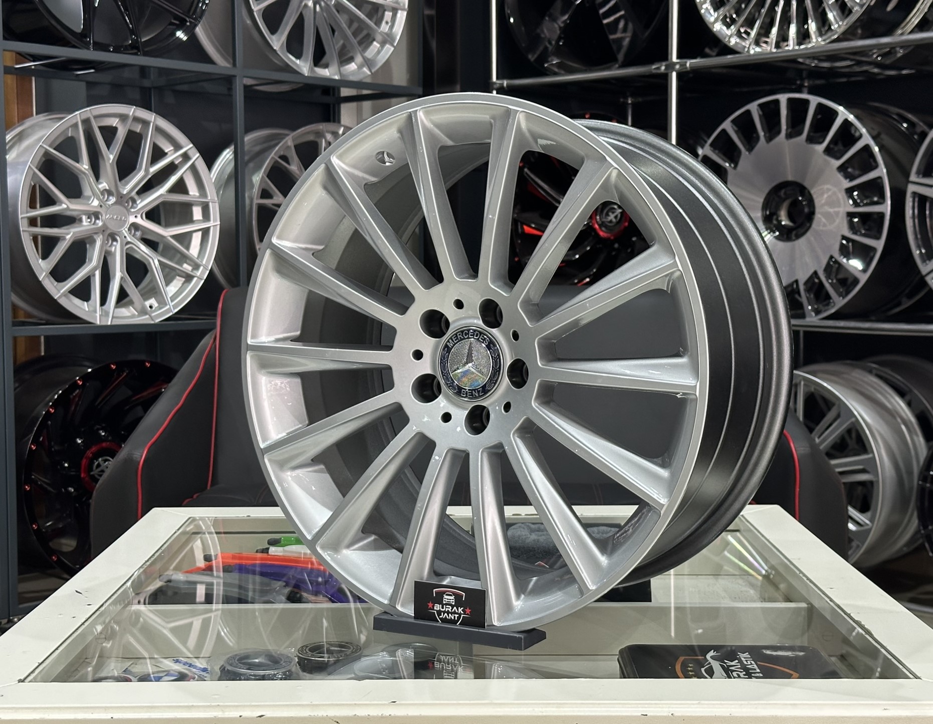 19 İNÇ 5X112 MERCEDES ÖN/ARKA SİLVER JANT MODELİ (4ADET) - Görsel 3