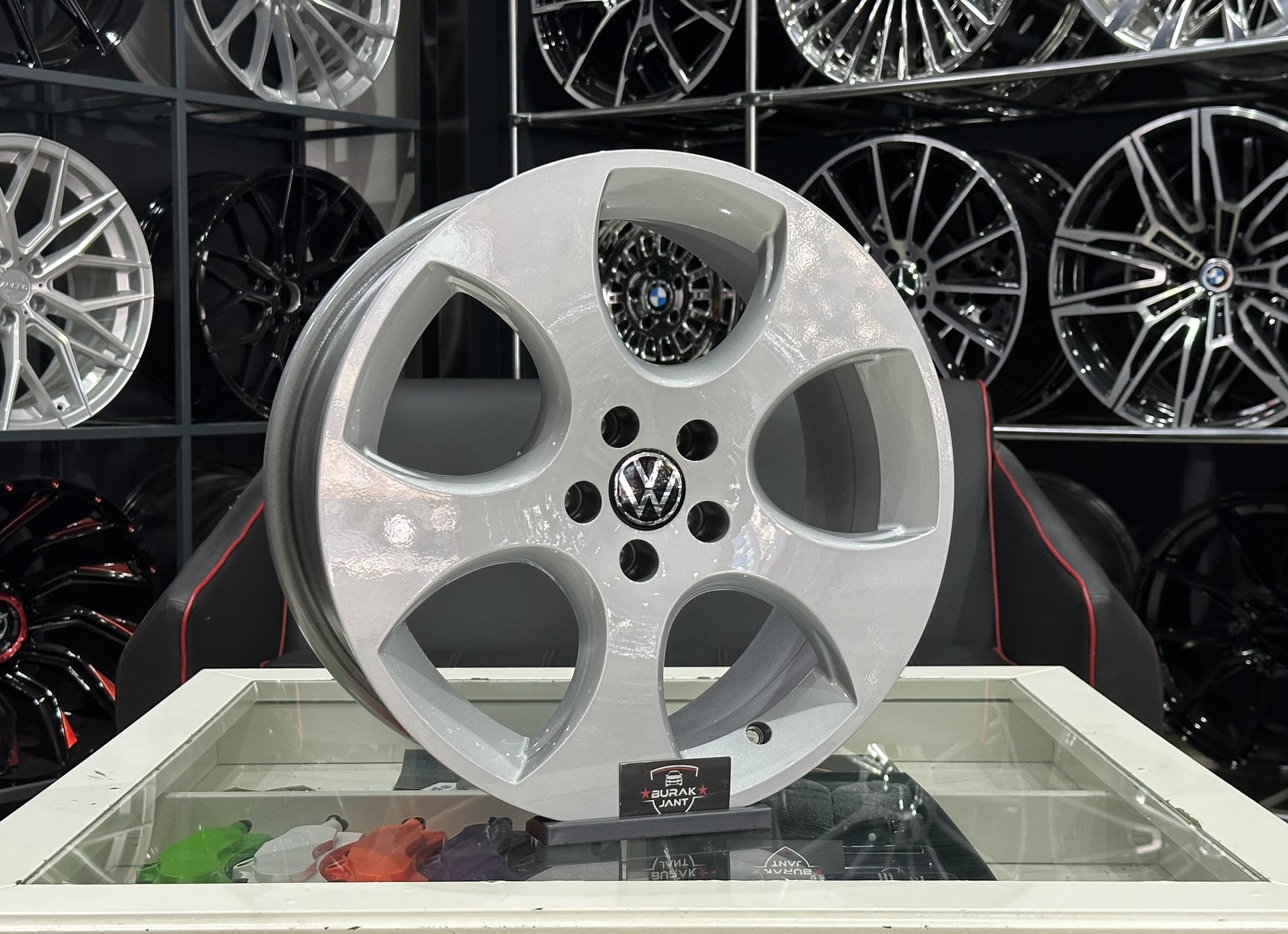 17 İNÇ 5X100 VOLKSWAGEN POLO GTI DETROİT SİLVER JANT MODELİ (4ADET) - Görsel 2