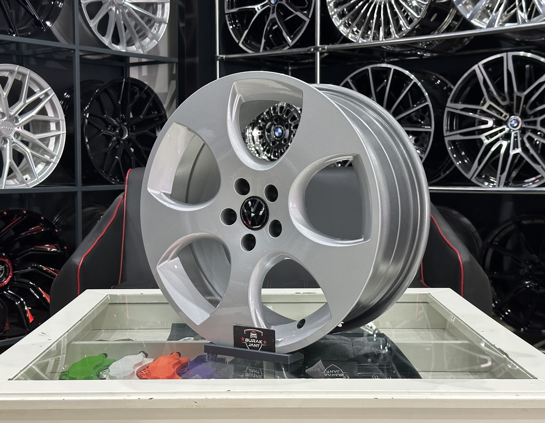 17 İNÇ 5X100 VOLKSWAGEN POLO GTI DETROİT SİLVER JANT MODELİ (4ADET) - Görsel 3
