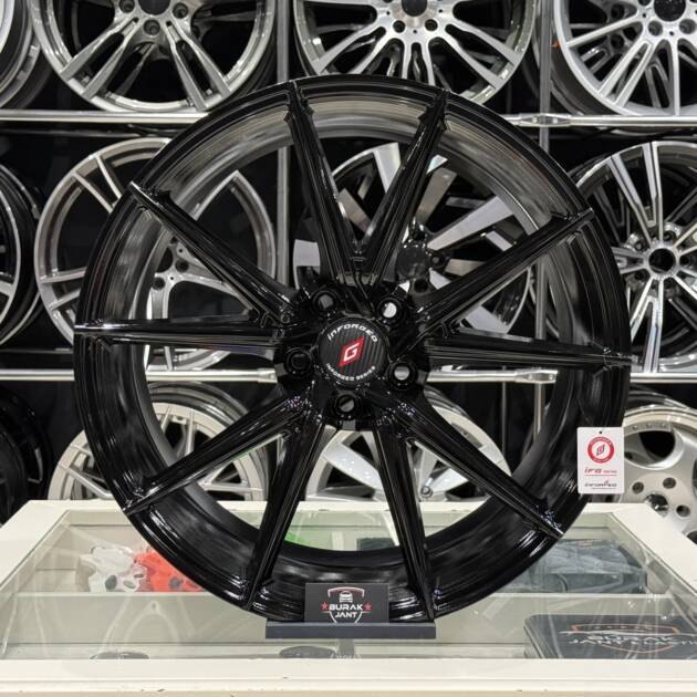 20 İNÇ 5X112 ORJİNAL İNFORGED İFG58 PİANO BLACK ÖN ARKA JANT MODELİ (4ADET)