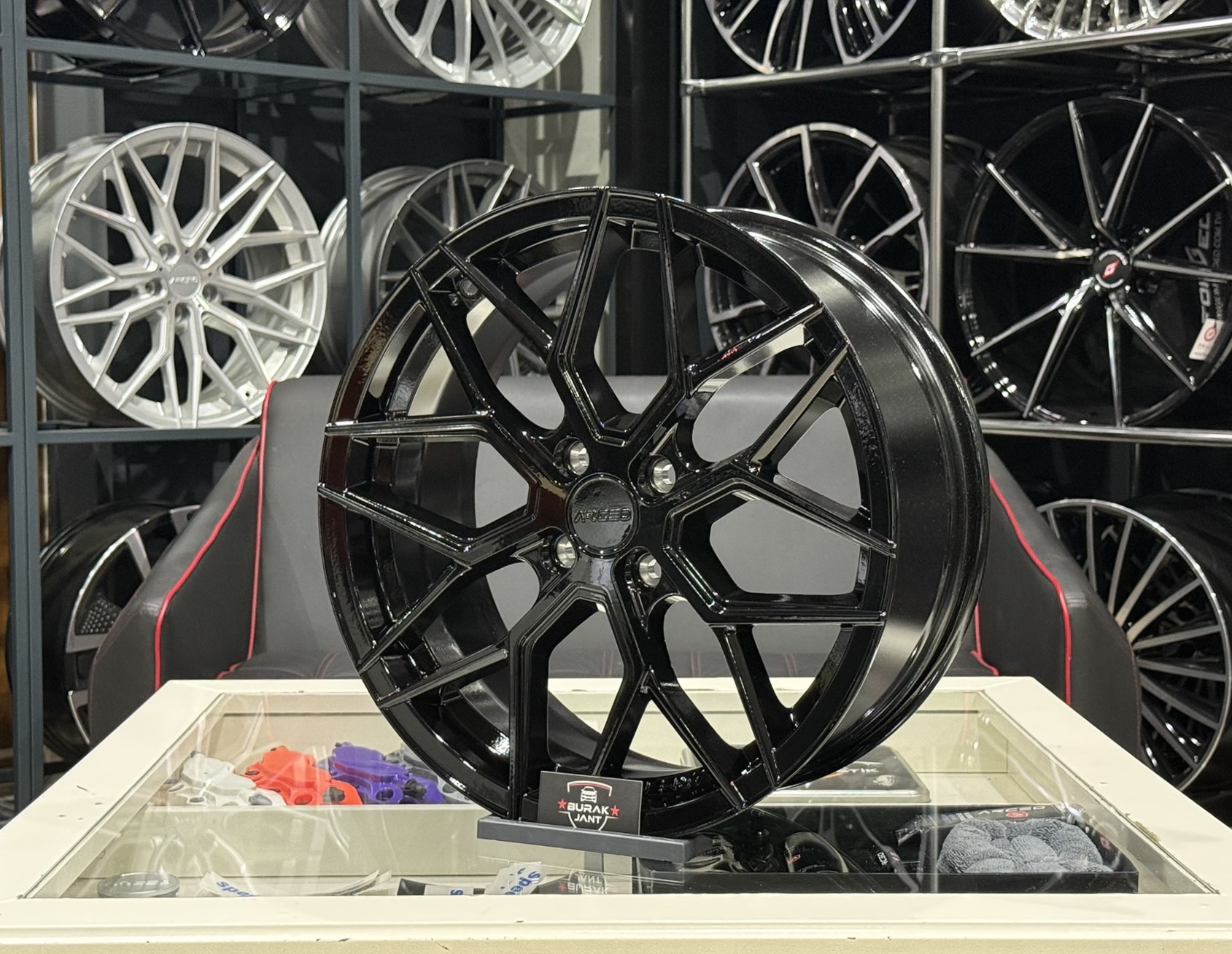 ARCEO VALENCİA 17 İNÇ 4X100 GLOSSY BLACK M02 JANT MODELİ (4ADET) - Görsel 3