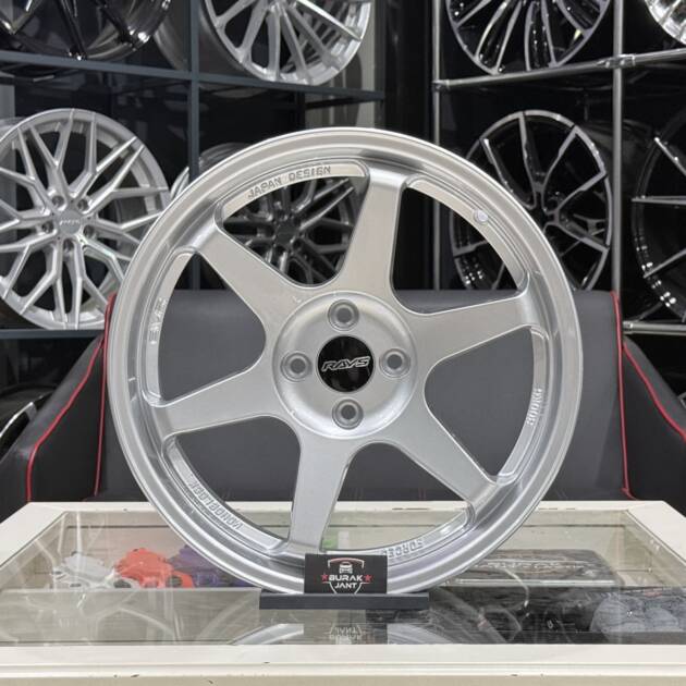 17 İNÇ 4X100 VOLK TE37 SİLVER JANT MODELİ (4ADET)