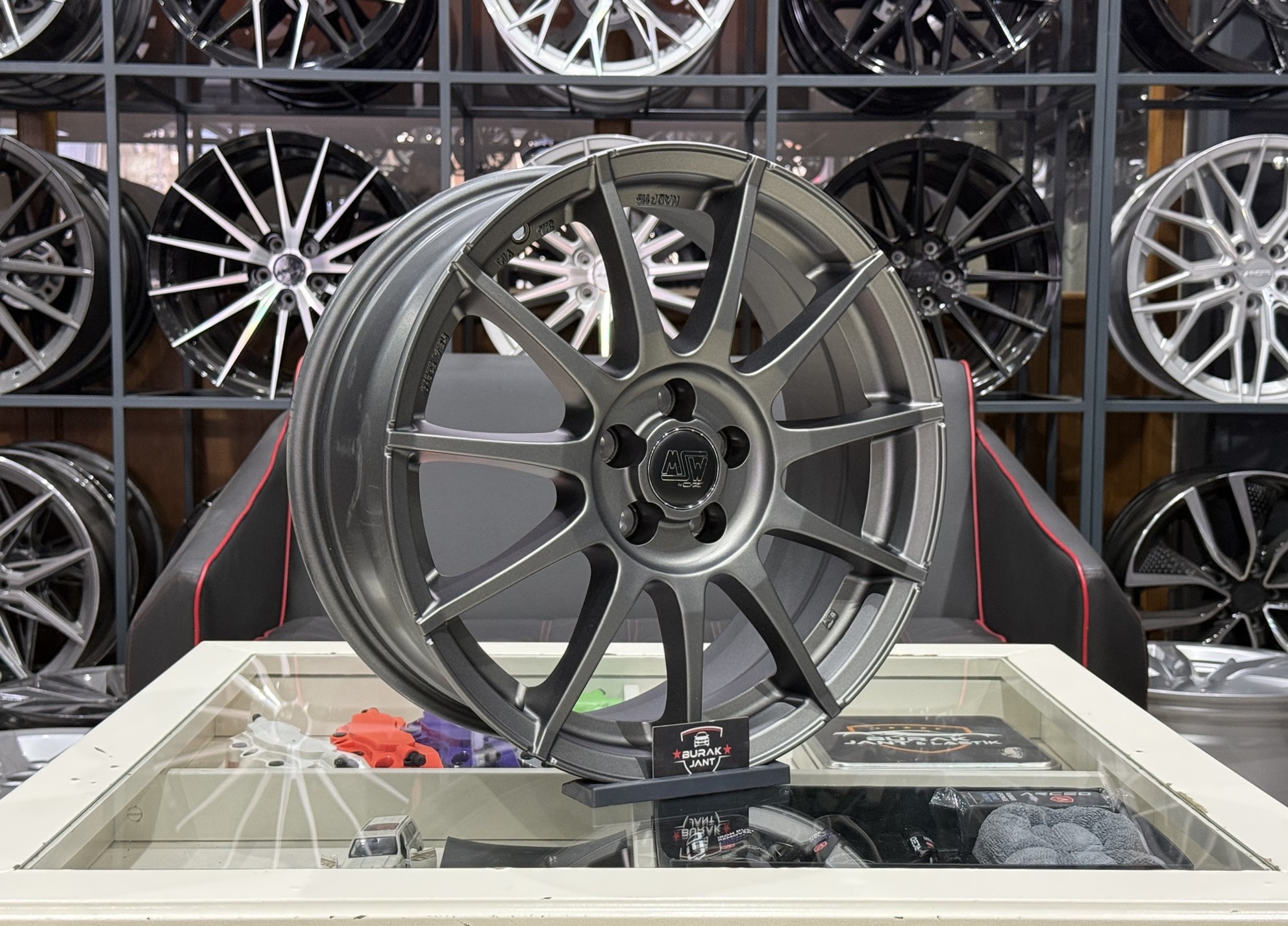 17 İNÇ 5X100 ORJ. MAT GRAFİT MSW-85 JANT MODELİ (4ADET) - Görsel 2
