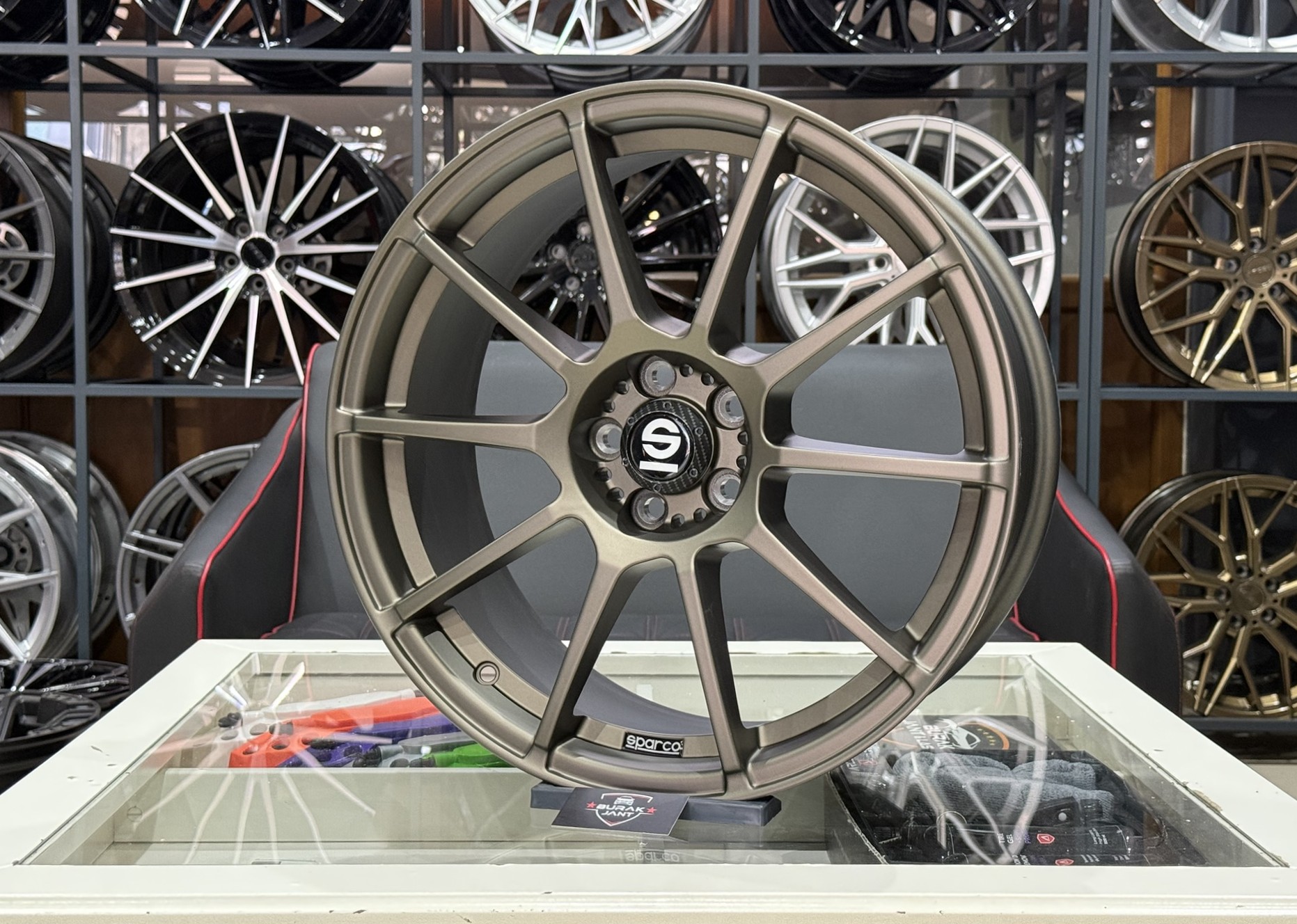 18 İNÇ 5X112 SPARCO ASSETTO GARA MATT BRONZ VW AUDİ SKODA SEAT JANT MODELİ (4ADET) - Görsel 3