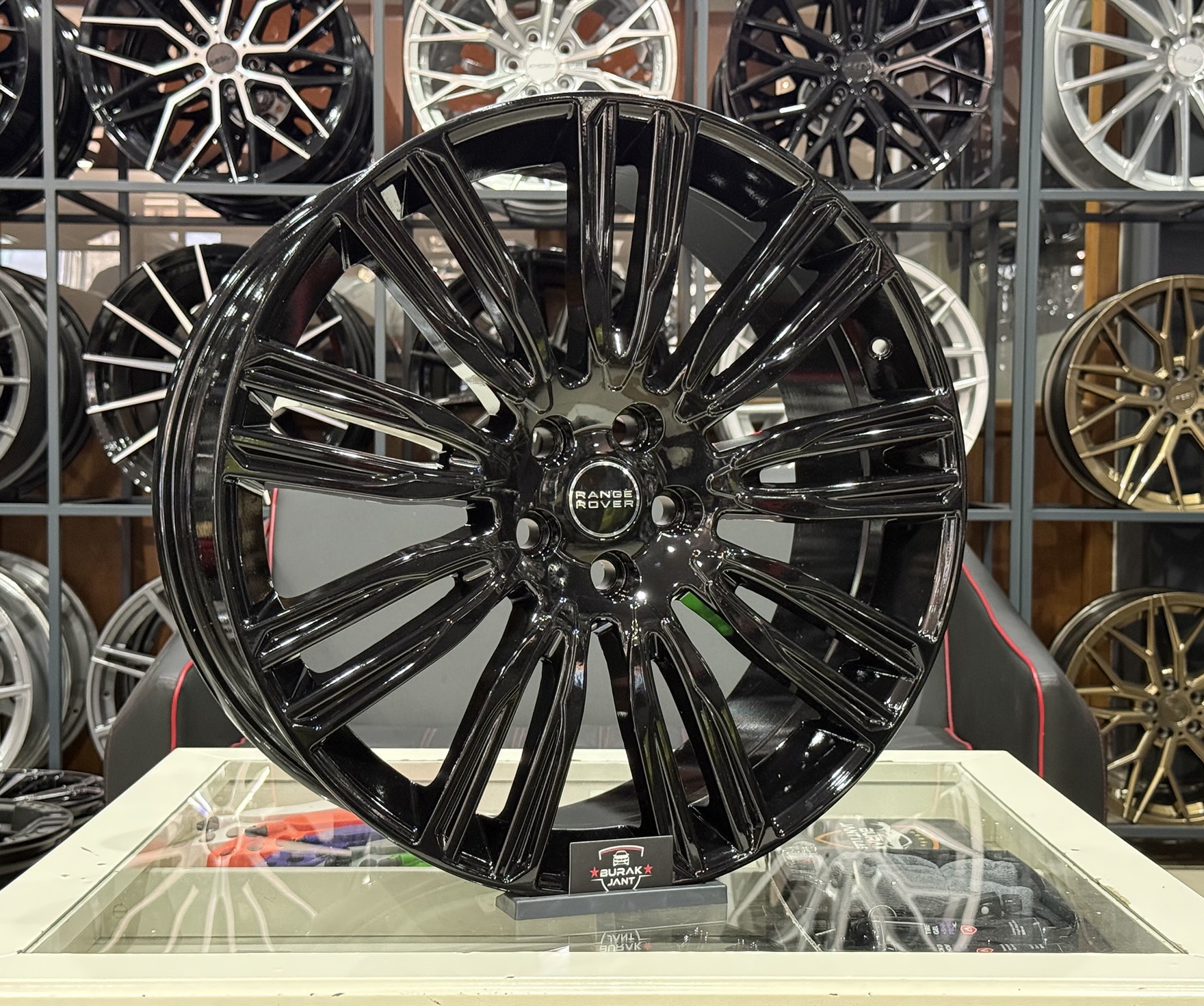 22 İNÇ 5X120 RANGE ROVER PİANO BLACK VELAR JANT MODELİ (4ADET) - Görsel 2