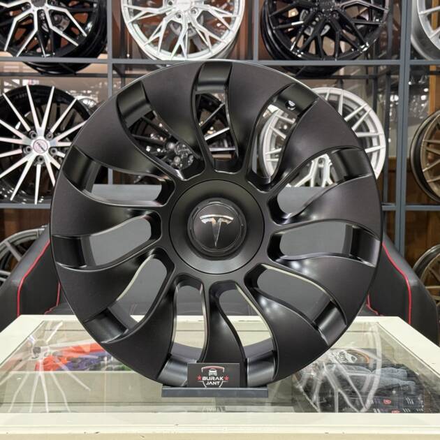 19 İNÇ 5X114.3 TESLA Y PERFORMANCE ORJİNAL KALIP MATT BLACK JANT MODELİ (4ADET)