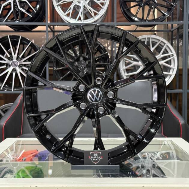 18 İNÇ 5X112 VW GOLF PİANO BLACK WARMENAU R LİNE JANT MODELİ (4ADET)
