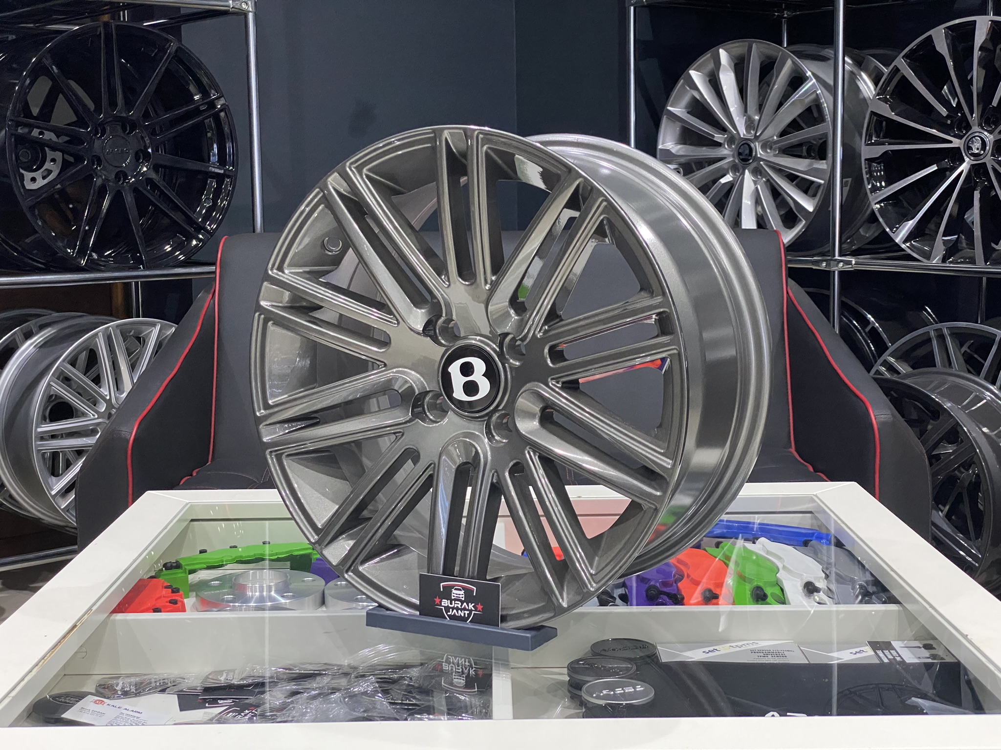 16 İNÇ 4X100 BENTLEY GT2 TİTAN GRİ JANT MODELİ (4ADET) - Görsel 3