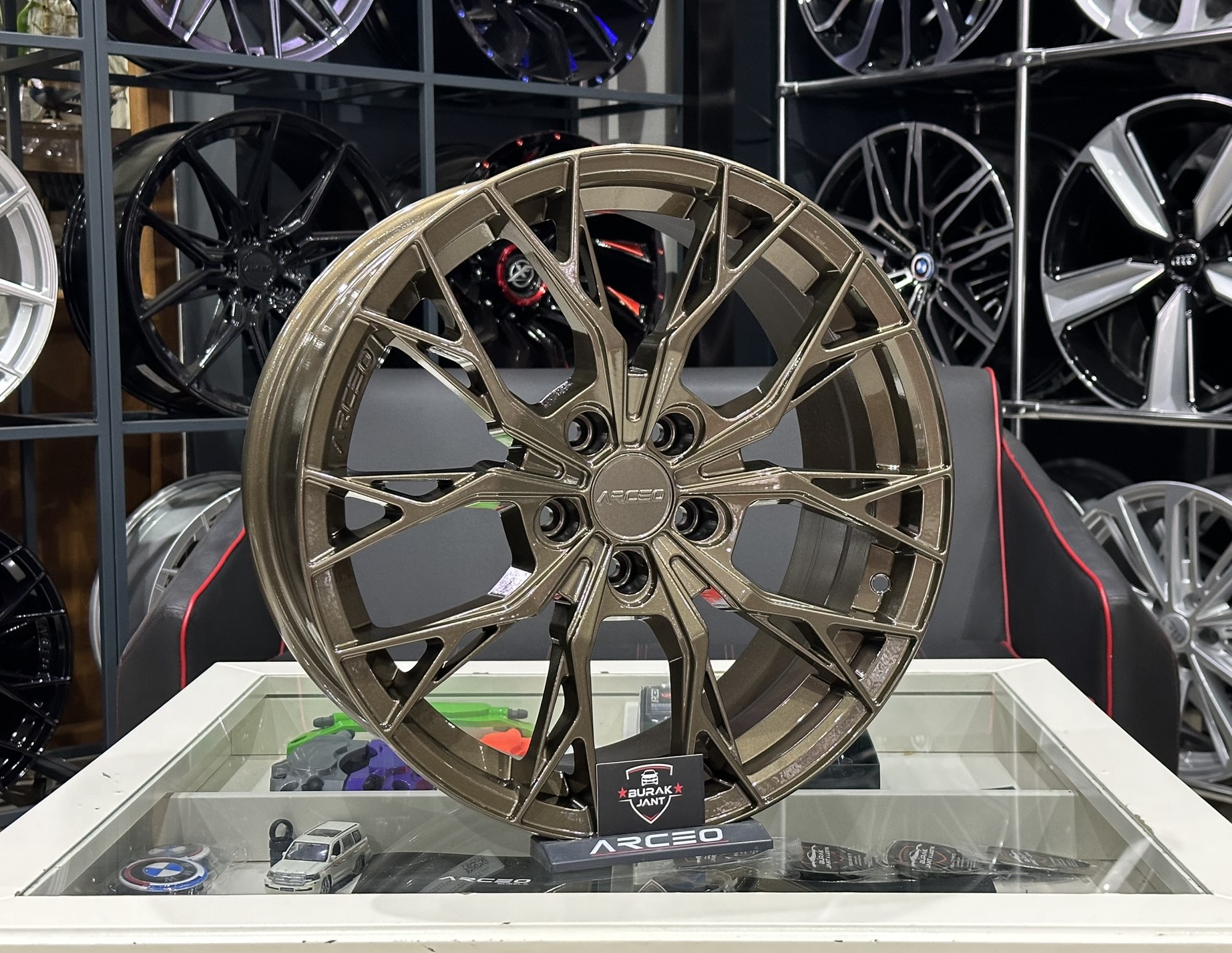 17 İNÇ 5X100 ARCEO ROMA BRONZ JANT MODELİ (4ADET) - Görsel 2