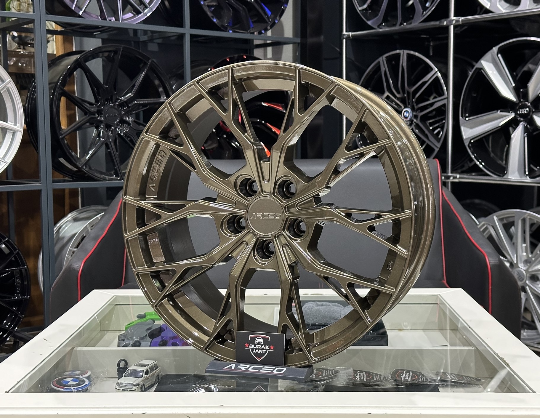 17 İNÇ 5X100 ARCEO ROMA BRONZ JANT MODELİ (4ADET) - Görsel 3