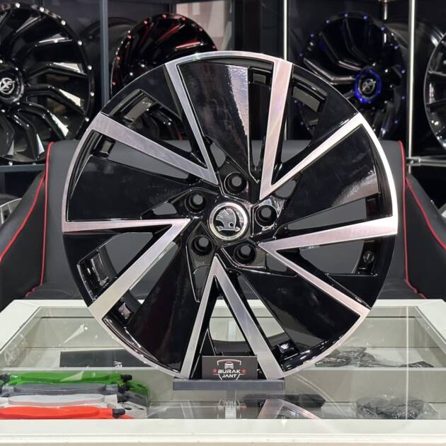 18 İNÇ 5X100 SKODA RAPİD SCALA BLACK DİAMOND JANT MODELİ (4ADET)