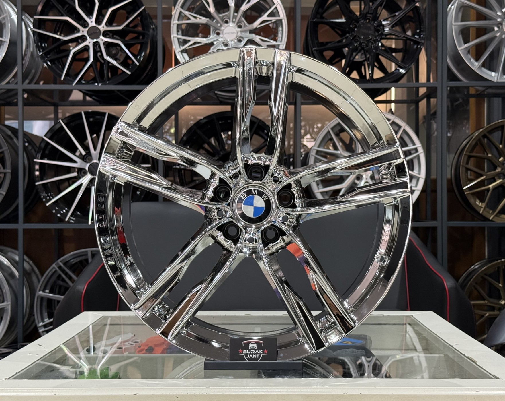 20 İNÇ 5X120 BMW ÖN/ARKA M6 DIŞA DÖNÜK KROM JANT MODELİ (4ADET)