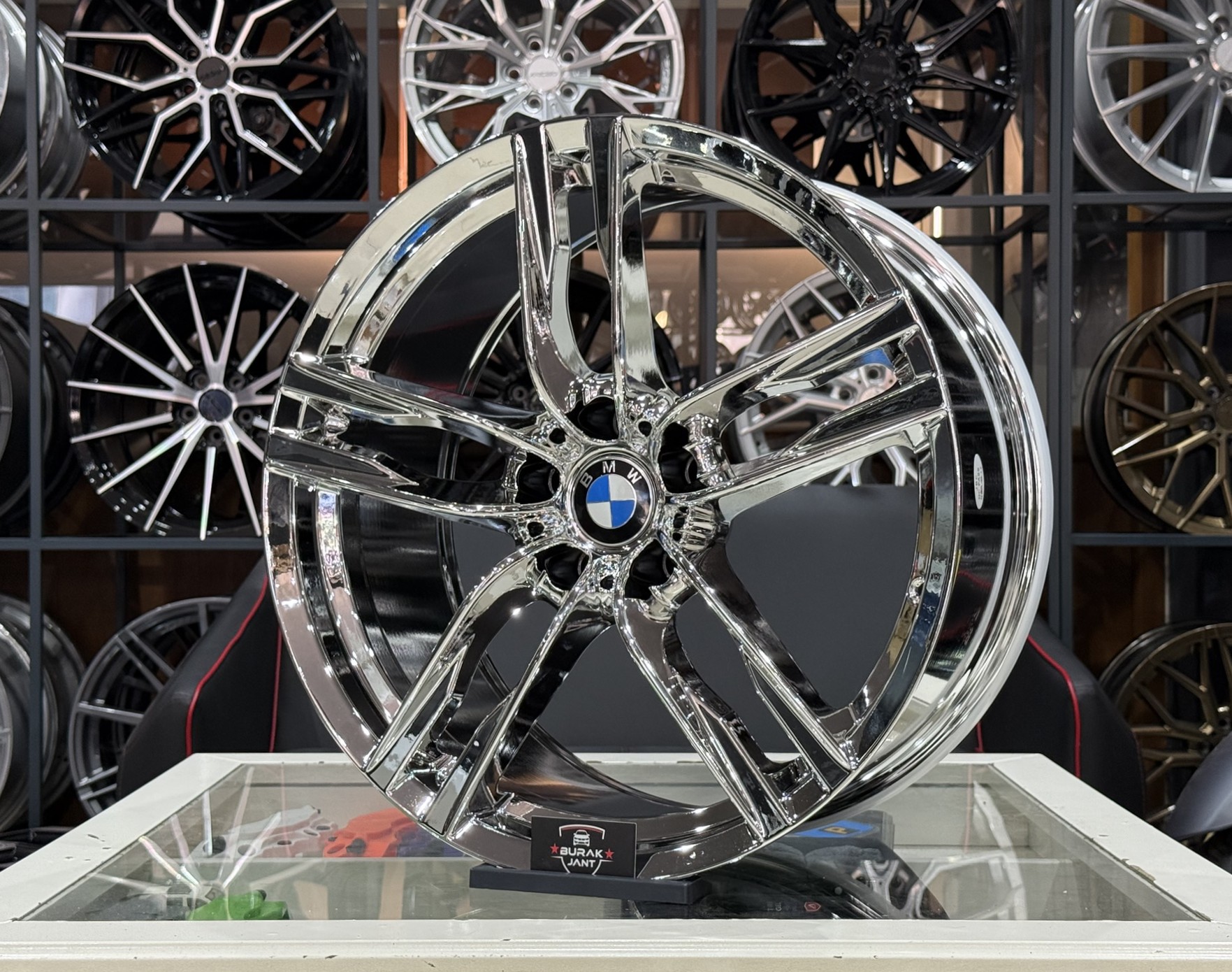 20 İNÇ 5X120 BMW ÖN/ARKA M6 DIŞA DÖNÜK KROM JANT MODELİ (4ADET) - Görsel 3