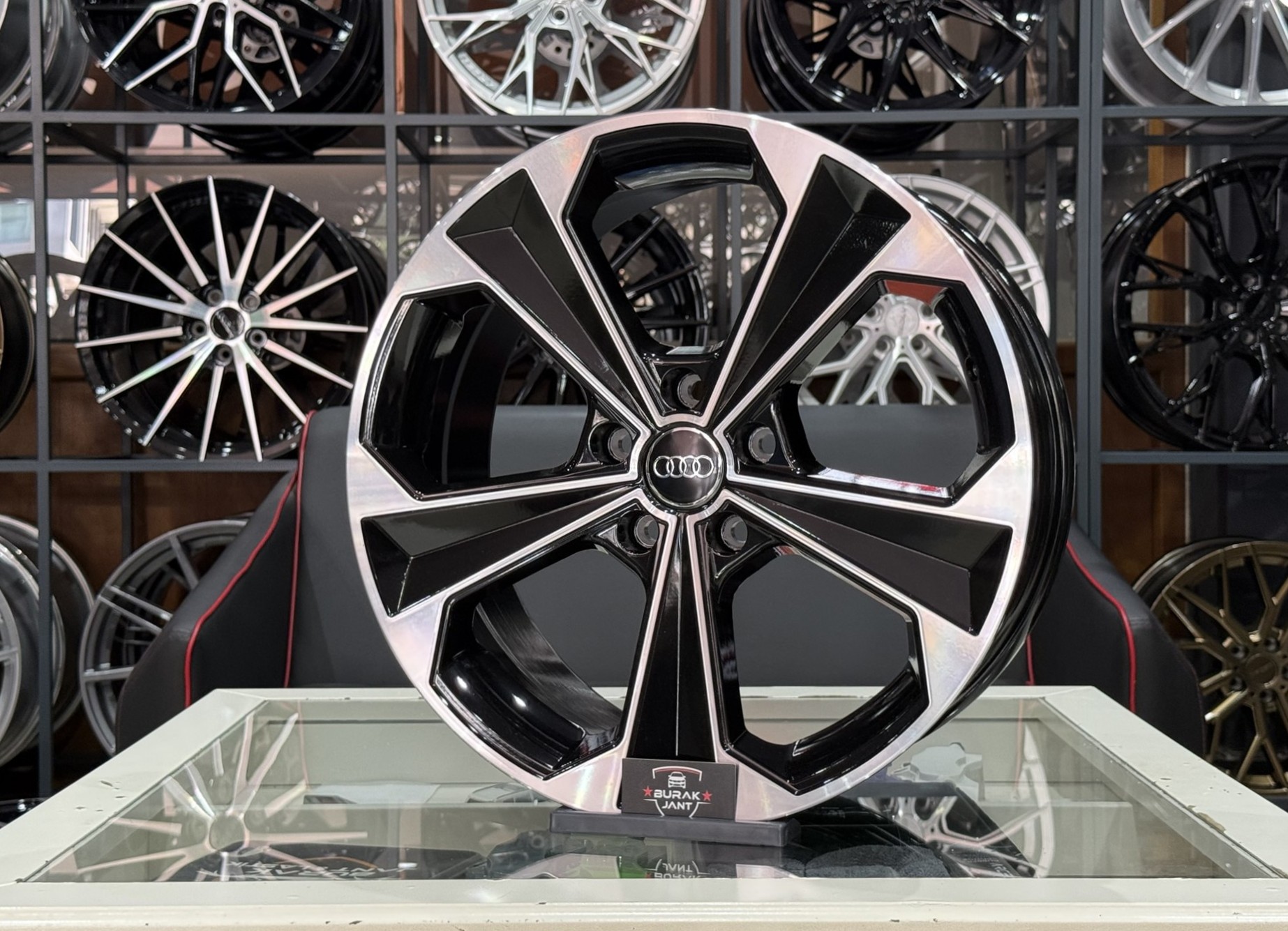 18 İNÇ 5X112 AUDİ A3 A4 A5 A6 BLACK DİAMOND JANT MODELİ (4ADET) - Görsel 3