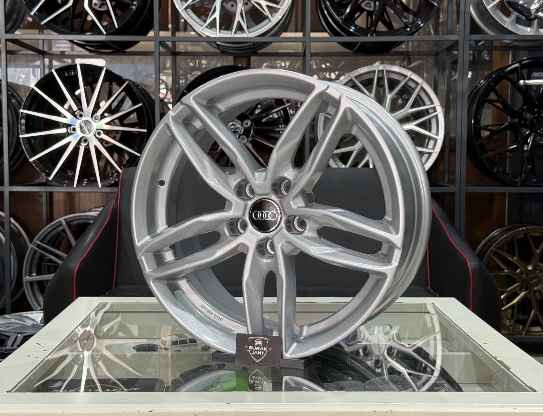 18 İNÇ 5X112 AUDİ RS6 A3 A4 A5 A6 SİLVER JANT MODELİ (4ADET) - Görsel 3