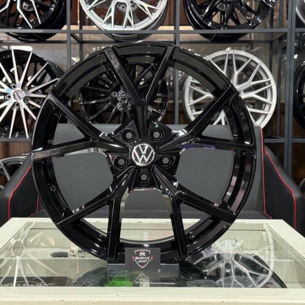 19 İNÇ 5X112 VW GOLF PİANO BLACK R LİNE JANT MODELİ (4ADET)