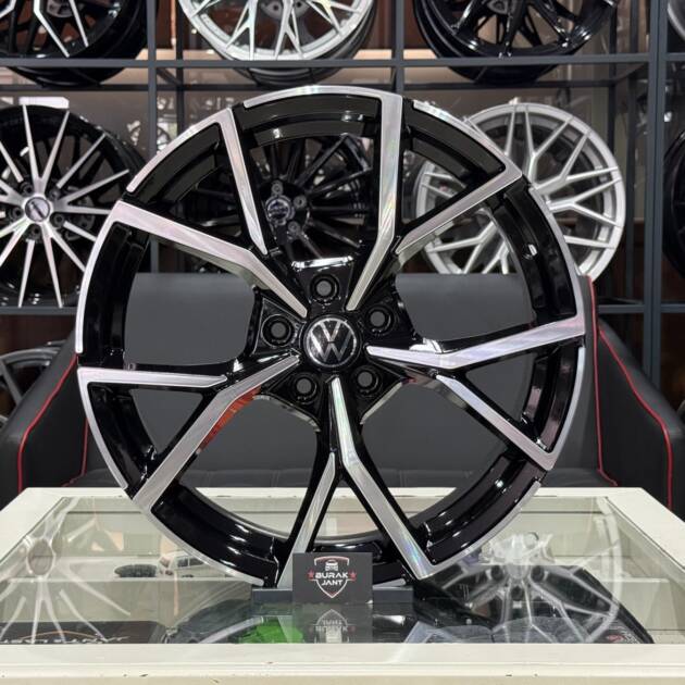 18 İNÇ 5X112 VW GOLF BLACK DİAMOND R LİNE JANT MODELİ (4ADET)