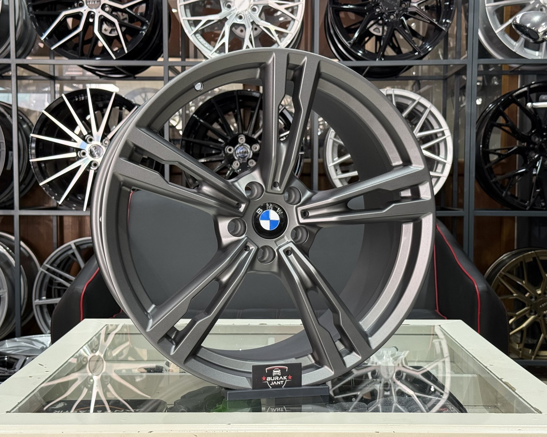 20 İNÇ 5X112 BMW G11 G12 G70 G30 UYUMLU MATT TİTAN ÖN/ARKA JANT MODELİ (4ADET) - Görsel 2