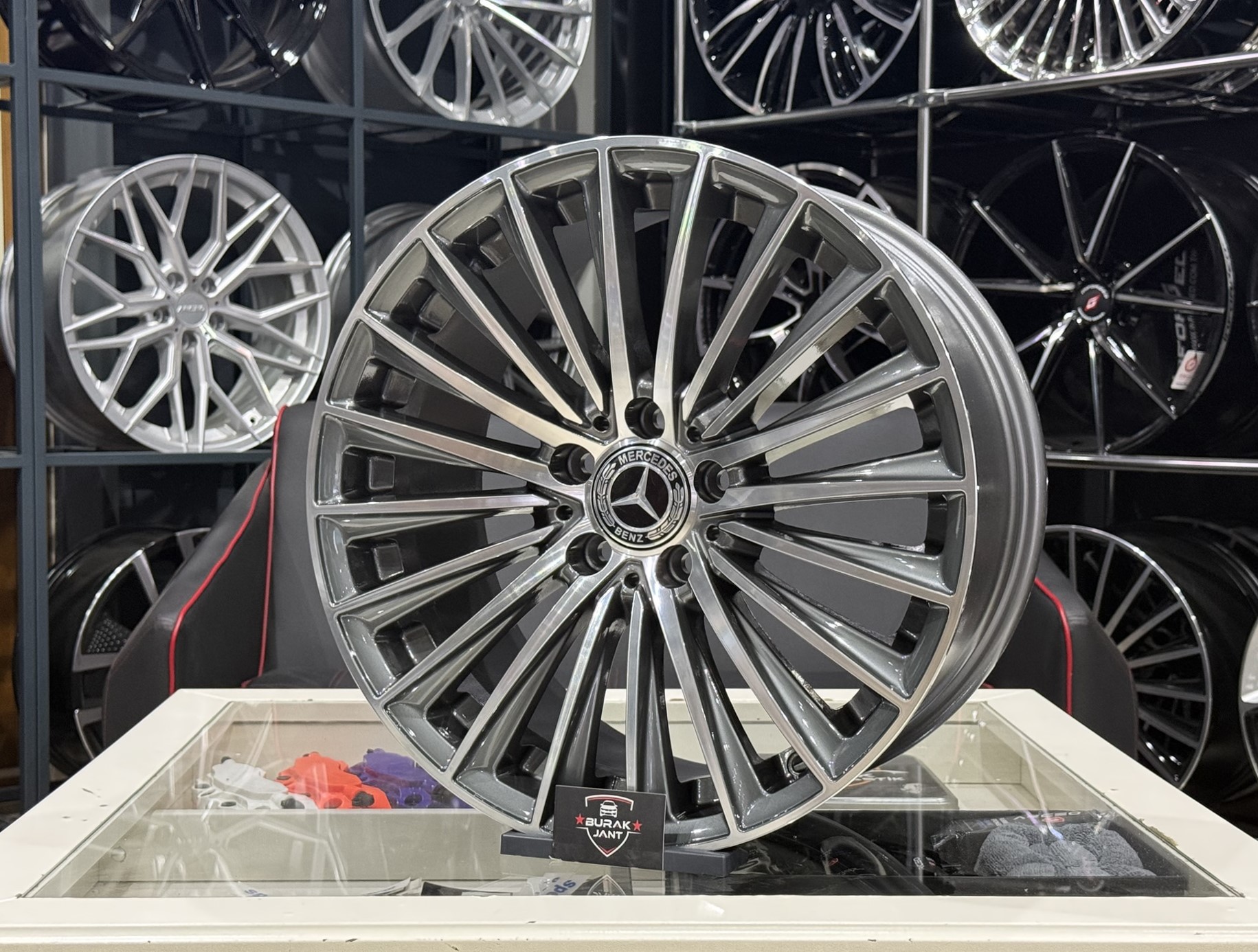 19 İNÇ 5X112 MERCEDES ÖN/ARKA C VE E SERİSİ UYUMLU TİTAN DİAMOND JANT MODELİ (4ADET) - Görsel 3