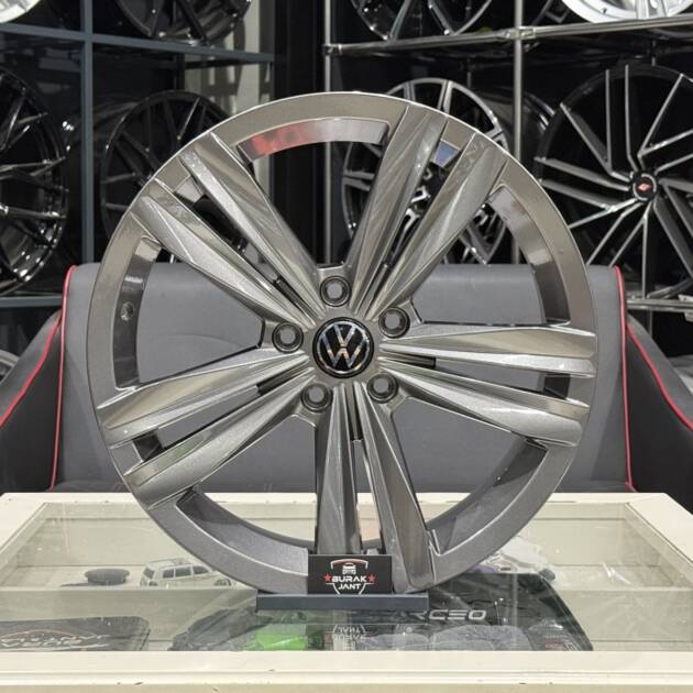 18 İNÇ 5X112 VW GOLF JETTA CADDY PASSAT T-ROC SEBRİNG GUN METAL GRİ JANT MODELİ (4ADET)