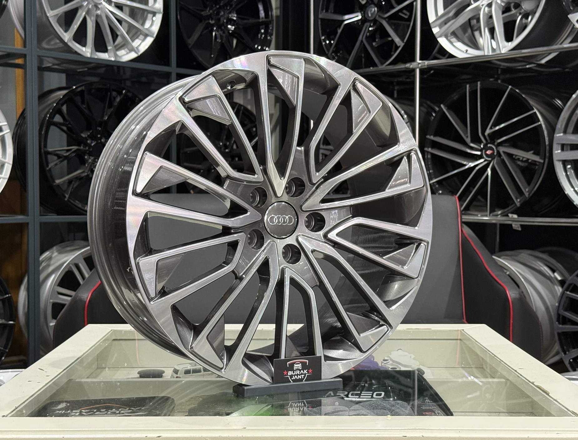 19 İNÇ 5X112 AUDİ A6 TİTAN DİAMOND JANT MODELİ (4ADET) - Görsel 2