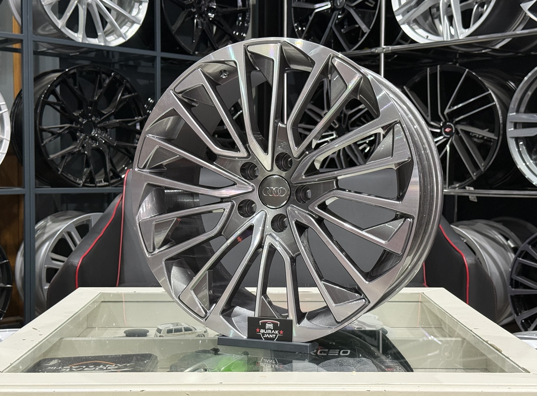 19 İNÇ 5X112 AUDİ A6 TİTAN DİAMOND JANT MODELİ (4ADET) - Görsel 3