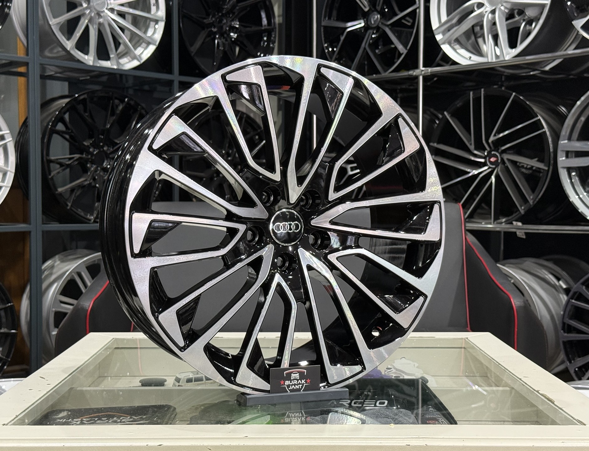 19 İNÇ 5X112 AUDİ A6 BLACK DİAMOND JANT MODELİ (4ADET) - Görsel 2