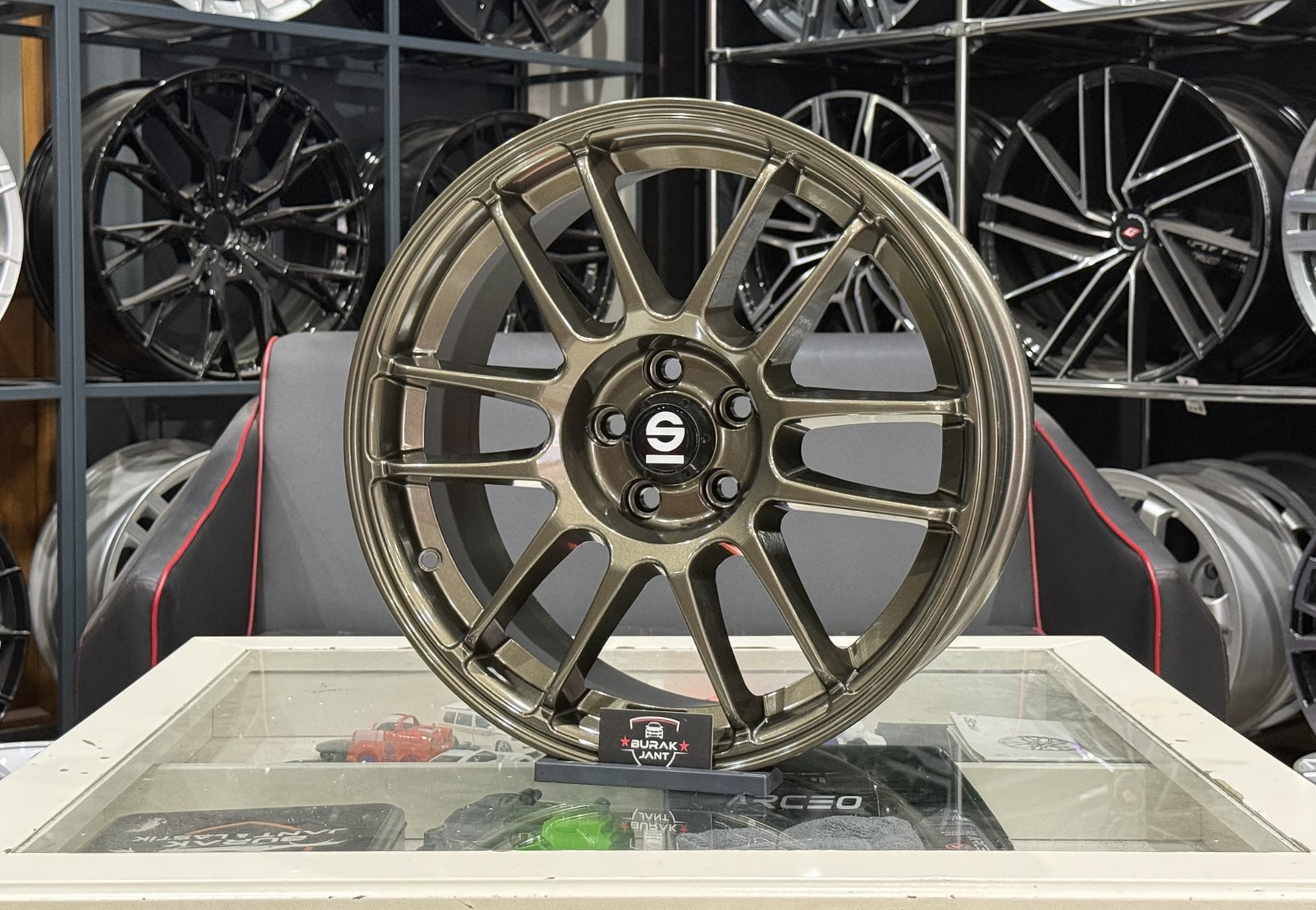17 İNÇ 5X100 SPARCO TARMAC GLOSS BRONZE JANT MODELİ (4ADET) - Görsel 3