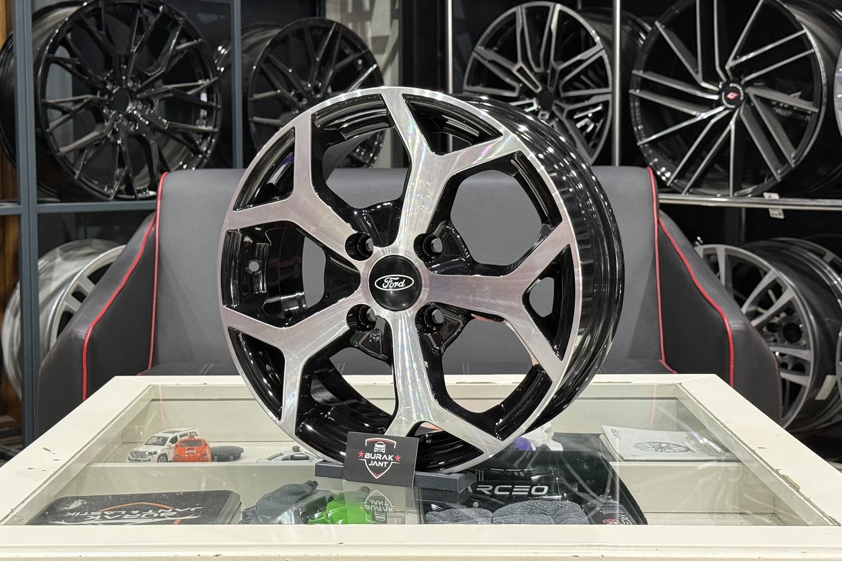 15 İNÇ 4X108 FORD FİESTA COURİER UYUMLU BLACK DİAMOND JANT MODELİ (4ADET) - Görsel 3