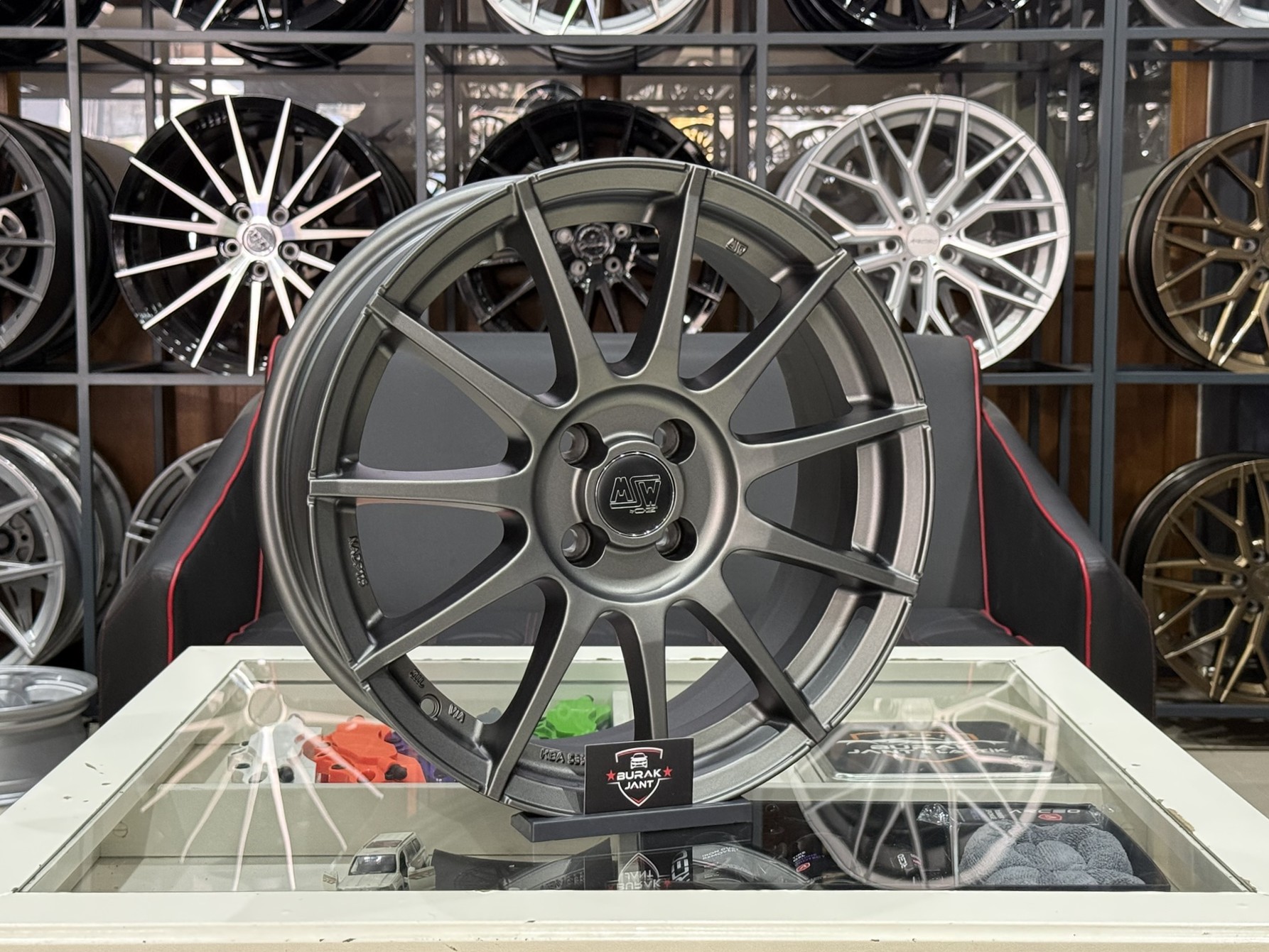 17 İNÇ 4X100 ORJ. MAT GRAFİT MSW-85 JANT MODELİ (4ADET) - Görsel 2