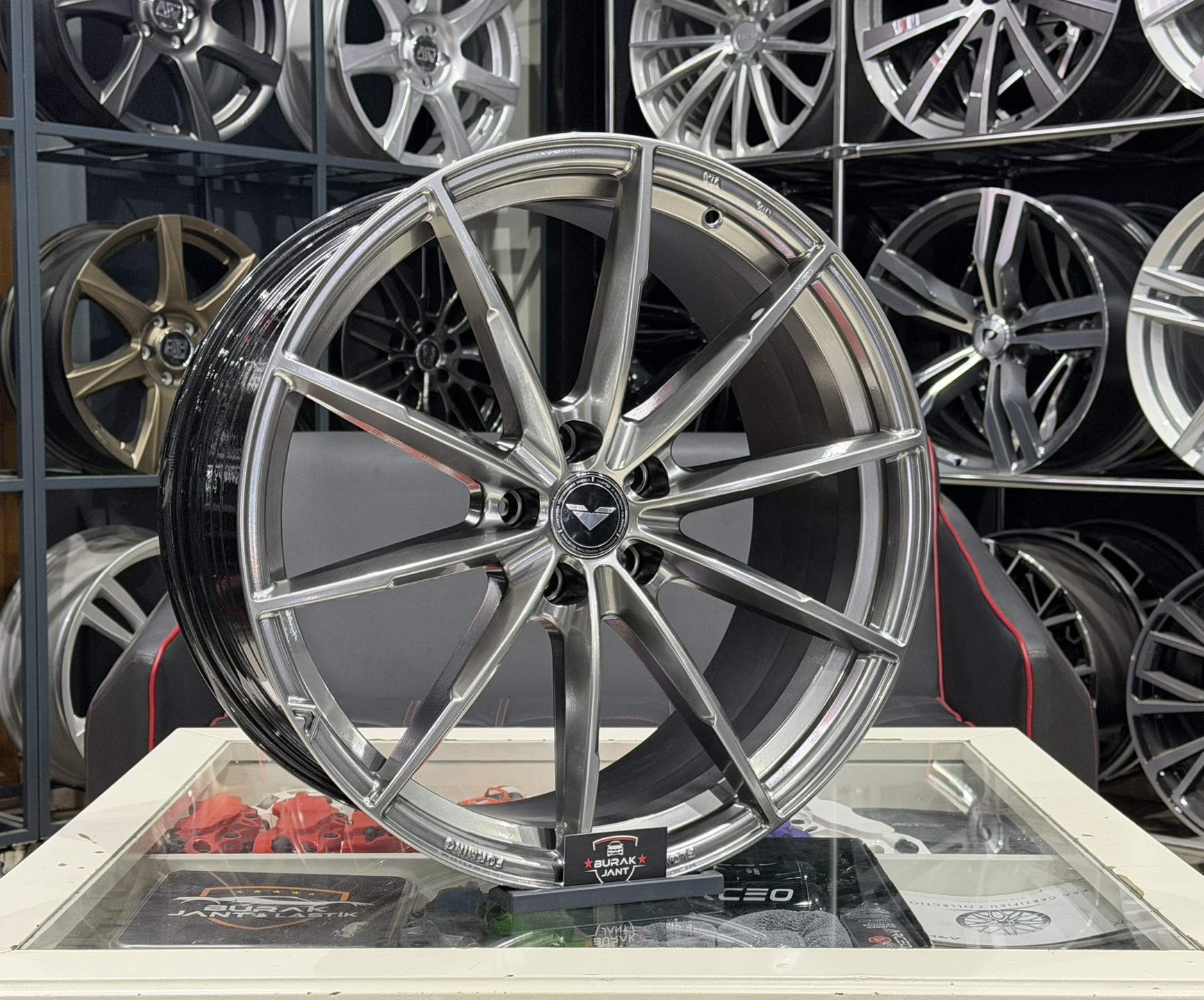 18 İNÇ 5X112 VORSTEİNER FF109 HYPER BLACK ÖN ARKA JANT MODELİ (4ADET) - Görsel 2