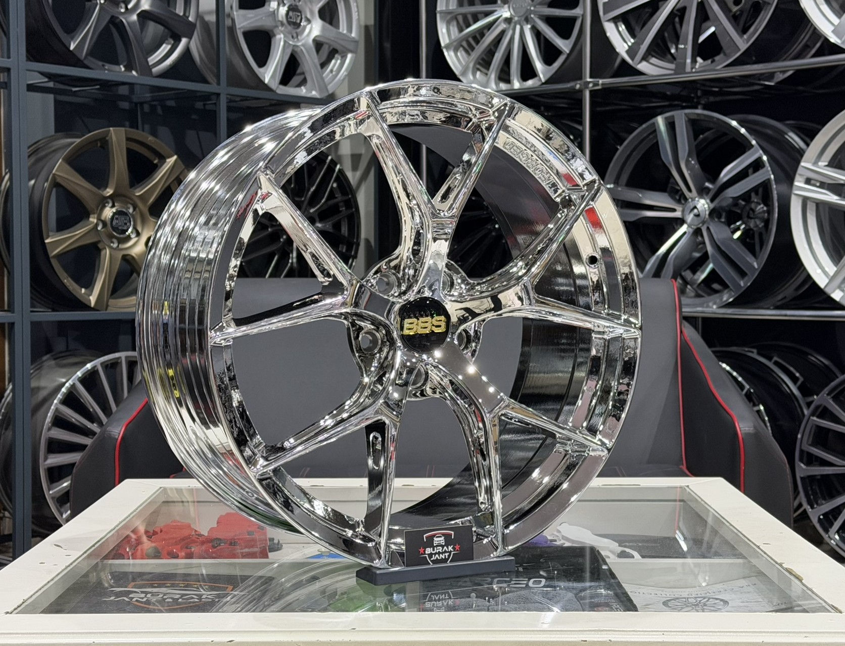 19 İNÇ 5X112 BBS FI-R HAVA KANALLI FORGED KROM JANT MODELİ (4ADET) - Görsel 2