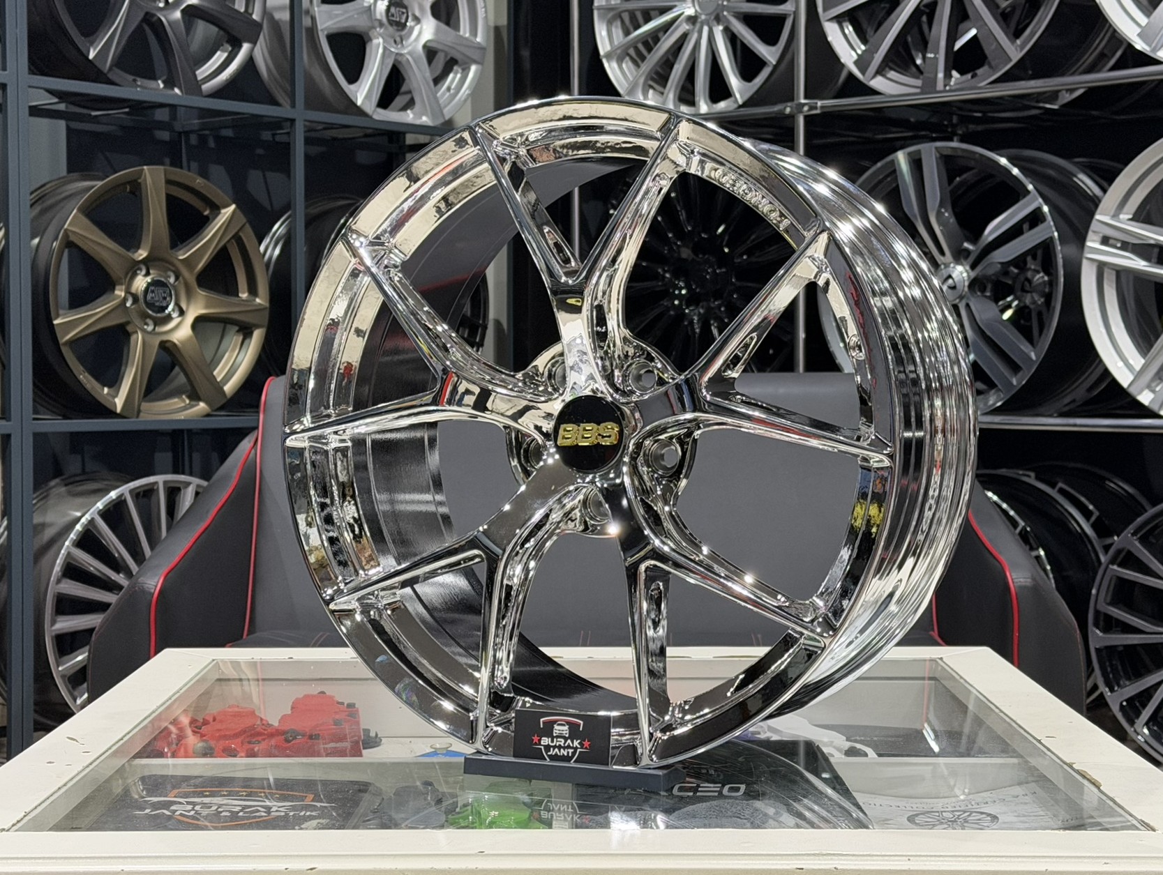 19 İNÇ 5X112 BBS FI-R HAVA KANALLI FORGED KROM JANT MODELİ (4ADET) - Görsel 3