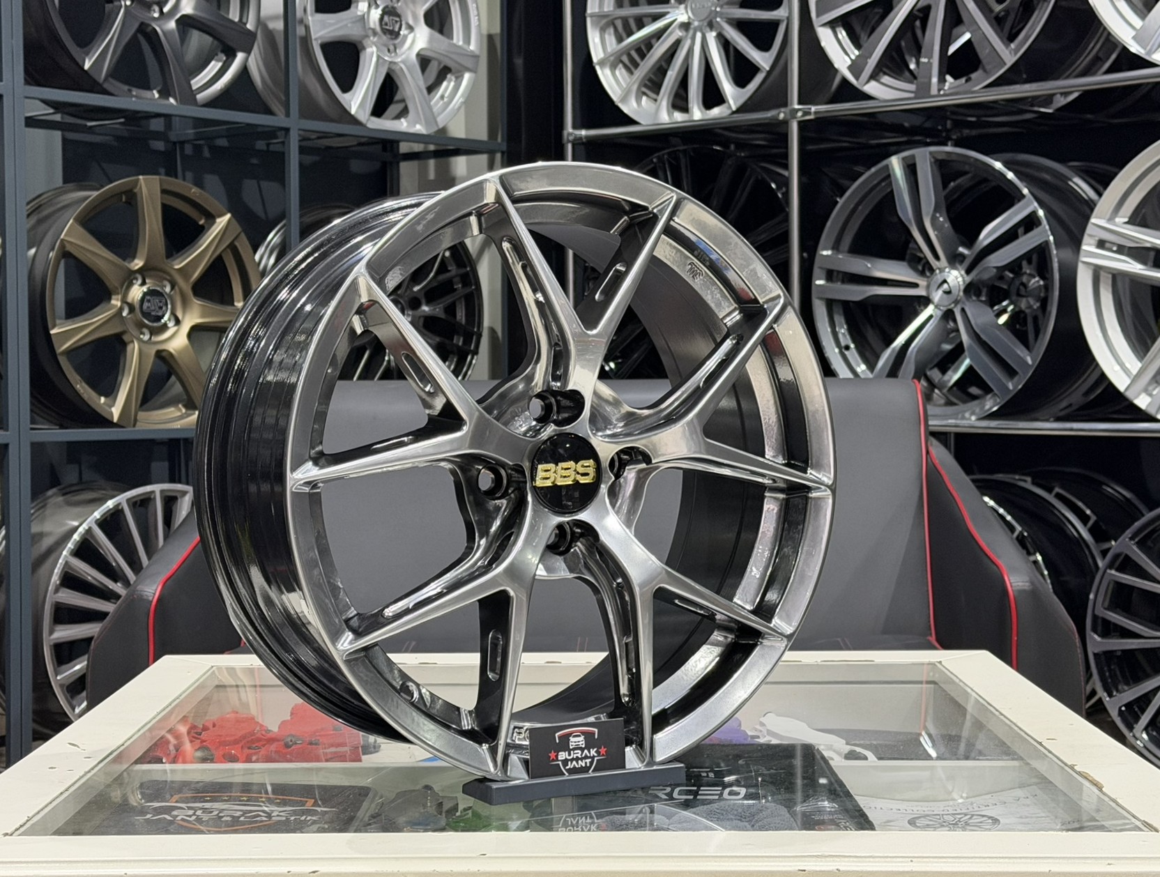 17 İNÇ 4X100 BBS FI-R HAVA KANALLI FORGED HYPER BLACK JANT MODELİ (4ADET) - Görsel 2